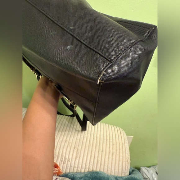 Guess Black Handbag with Gold Details - Picture 7 of 12